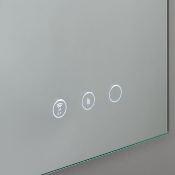 Kamė SMART veidrodis su LED apšvietimu ir Bluetooth 120 × 80 cm 4