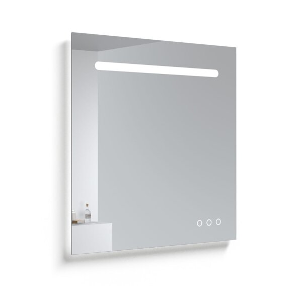 Kamė SMART veidrodis su LED apšvietimu ir Bluetooth 80 × 80 cm Kamė SMART veidrodis su LED apšvietimu ir Bluetooth 80 × 80 cm