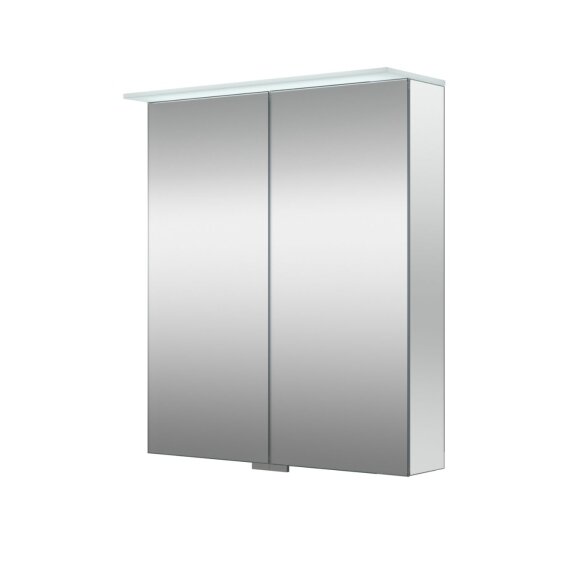 Kamė VETRO veidrodinė spintelė su LED stogeliu 60 cm