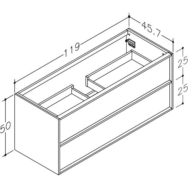 Kamė HOME spintelė po praustuvu 120 cm 2 Kamė HOME spintelė po praustuvu 120 cm 2