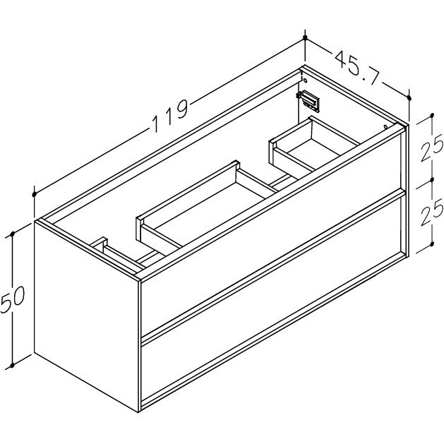 Kamė HOME spintelė po dvigubu praustuvu 120 cm 1 Kamė HOME spintelė po dvigubu praustuvu 120 cm 1