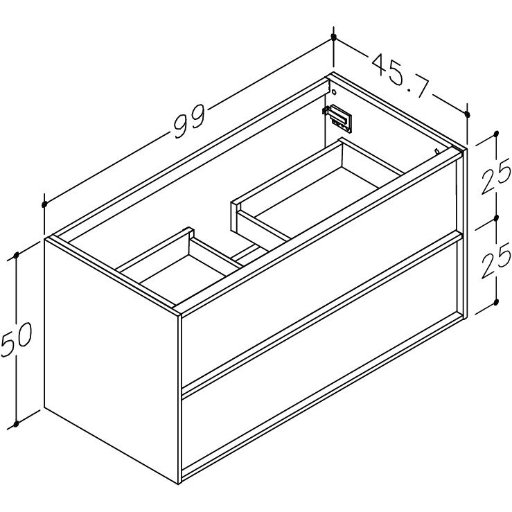 Kamė HOME spintelė po praustuvu 100 cm 2 Kamė HOME spintelė po praustuvu 100 cm 2