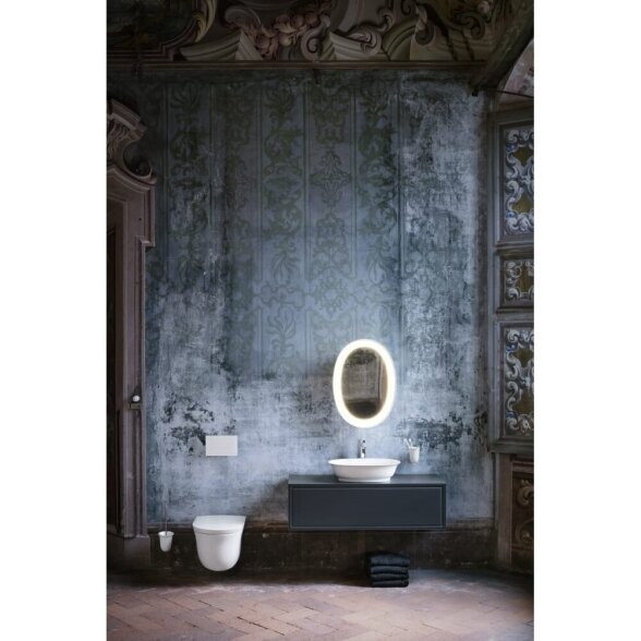 Laufen The New Classic 530x370 pakabinamas klozetas su lėtaeigiu dangčiu 13