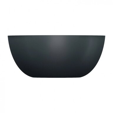 Matinės juodos spalvos pastatomas ant stalviršio praustuvas Omnires SHELL M+ SHELL350UNBLV 35 cm