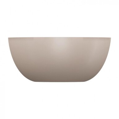 Matinės smėlio kopos spalvos pastatomas ant stalviršio praustuvas Omnires SHELL M+ SHELL350UNDB 35 cm