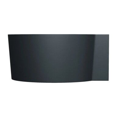 Matt black lava spalvos apvali kampinė lieto akmens vonia Omnires OVO M+ 120 x 120 cm Matt black lava spalvos apvali kampinė lieto akmens vonia Omnires OVO M+ 120 x 120 cm
