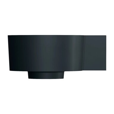 Matt black lava spalvos pakabinamas/pastatomas ant stalviršio praustuvas Omnires OVO M+ 33 x 34 cm (dešinė) Matt black lava spalvos pakabinamas/pastatomas ant stalviršio praustuvas Omnires OVO M+ 33 x 34 cm (dešinė)