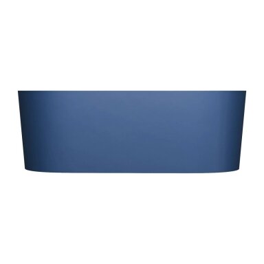 Matt midnight blue spalvos laisvai pastatoma lieto akmens vonia su persipylimu Omnires OVO M+ OVO160WWZPMB 160 x 75 cm Matt midnight blue spalvos laisvai pastatoma lieto akmens vonia su persipylimu Omnires OVO M+ OVO160WWZPMB 160 x 75 cm