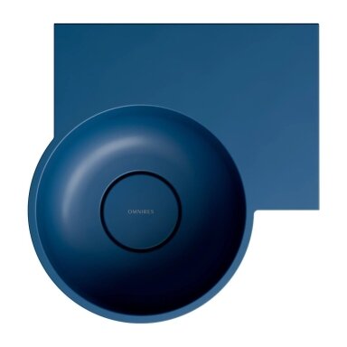 Matt midnight blue spalvos pakabinamas/pastatomas ant stalviršio praustuvas Omnires OVO M+ 33 x 34 cm (dešinė) Matt midnight blue spalvos pakabinamas/pastatomas ant stalviršio praustuvas Omnires OVO M+ 33 x 34 cm (dešinė)