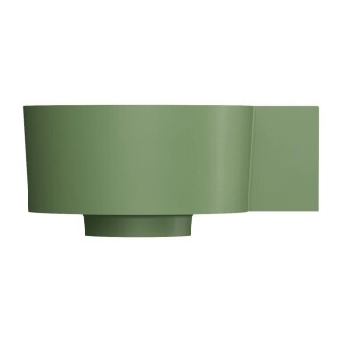 Matt olive spalvos pakabinamas/pastatomas ant stalviršio praustuvas Omnires OVO M+ 33 x 34 cm (dešinė) Matt olive spalvos pakabinamas/pastatomas ant stalviršio praustuvas Omnires OVO M+ 33 x 34 cm (dešinė)