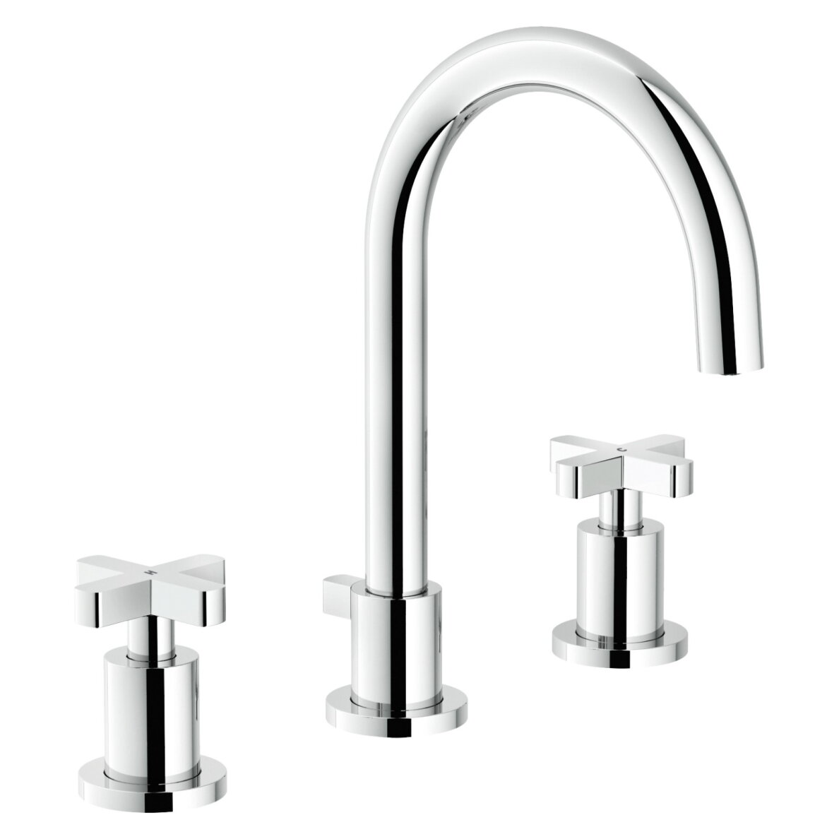 Nobili Lira trijų angų praustuvo maišytuvas 1 Nobili Lira trijų angų praustuvo maišytuvas 1