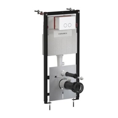Omnires STRONGFRAME potinkinis rėmas su ECO nuleidimo sistema ir plieniniu mygtuku R45, baltas matinis Omnires STRONGFRAME potinkinis rėmas su ECO nuleidimo sistema ir plieniniu mygtuku R45, baltas matinis