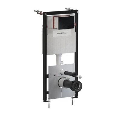 Omnires STRONGFRAME potinkinis rėmas su ECO nuleidimo sistema ir plieniniu mygtuku R45, juoda matinė Omnires STRONGFRAME potinkinis rėmas su ECO nuleidimo sistema ir plieniniu mygtuku R45, juoda matinė
