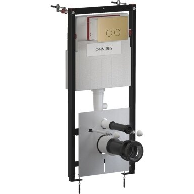 Omnires STRONGFRAME potinkinis rėmas su ECO nuleidimo sistema ir plieniniu mygtuku R45, šlifuota senovinė bronza Omnires STRONGFRAME potinkinis rėmas su ECO nuleidimo sistema ir plieniniu mygtuku R45, šlifuota senovinė bronza