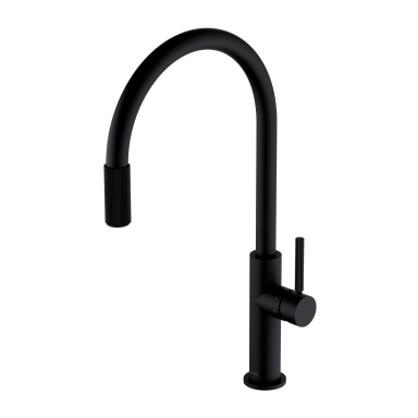 Omnires SWITCH maišytuvas virtuvės plautuvei, su ištraukiamu dušeliu Matinė juoda - SW9059-FD1BL Omnires SWITCH maišytuvas virtuvės plautuvei, su ištraukiamu dušeliu Matinė juoda - SW9059-FD1BL