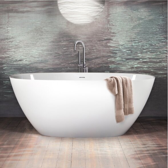 PAA Perla lieto akmens blizgi vonia 1750x760 mm PAA Perla lieto akmens blizgi vonia 1750x760 mm