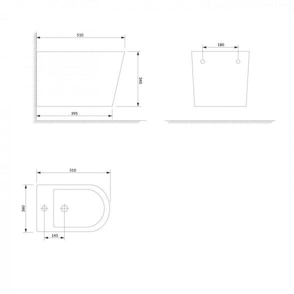 Pakabinama bidė Omnires TAMPABIBP 1