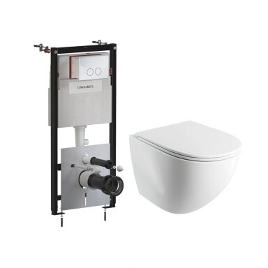 Potinkinio rėmo Omnires STRONGFRAME ECO su blizgaus chromo spalvos mygtuku ir pakabinamo klozeto Ottawa (Silent Power) 49 x 36,5 cm komplektas Potinkinio rėmo Omnires STRONGFRAME ECO su blizgaus chromo spalvos mygtuku ir pakabinamo klozeto Ottawa (Silent Power) 49 x 36,5 cm komplektas