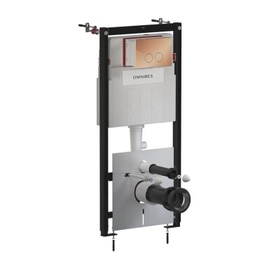 Potinkinio rėmo Omnires STRONGFRAME su MINIMAL blizgaus vario spalvos mygtuku komplektas Potinkinio rėmo Omnires STRONGFRAME su MINIMAL blizgaus vario spalvos mygtuku komplektas