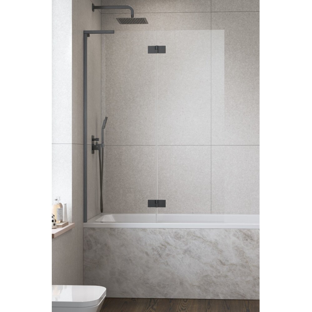 Radaway Essenza 8 SL PND II dviejų dalių vonios sienelė, šlifuotas GunMetal 2 Radaway Essenza 8 SL PND II dviejų dalių vonios sienelė, šlifuotas GunMetal 2