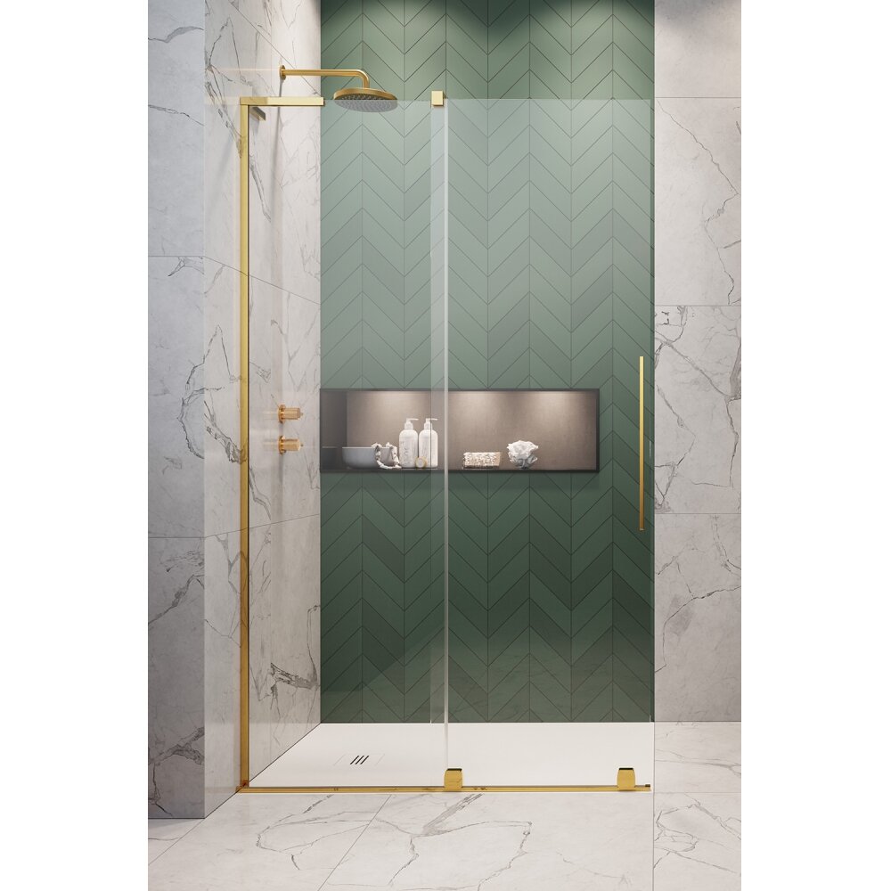 Radaway Furo SL Walk-in stabili dušo sienelė su stumdomomis durimis, blizgus auksas 3 Radaway Furo SL Walk-in stabili dušo sienelė su stumdomomis durimis, blizgus auksas 3
