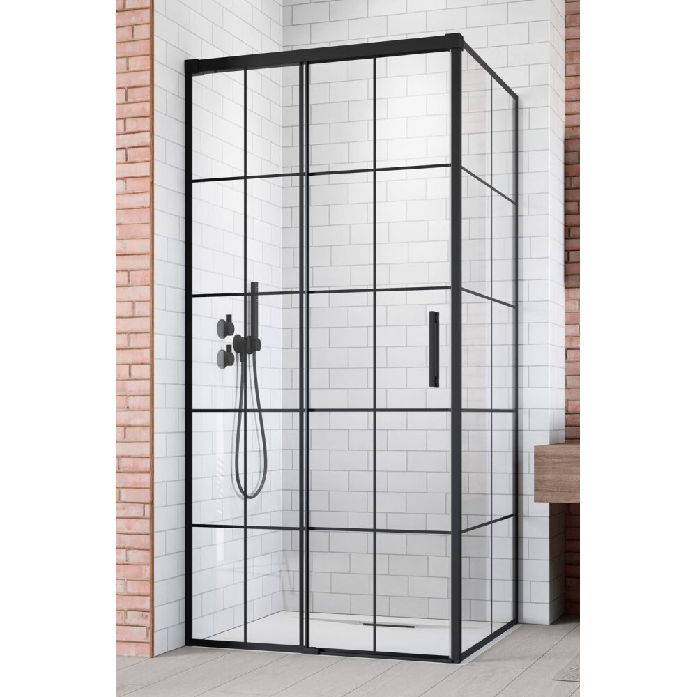 Radaway Idea 6 KDJ Factory kampinė dušo kabina su stumdomomis durimis, juoda matinė 2 Radaway Idea 6 KDJ Factory kampinė dušo kabina su stumdomomis durimis, juoda matinė 2