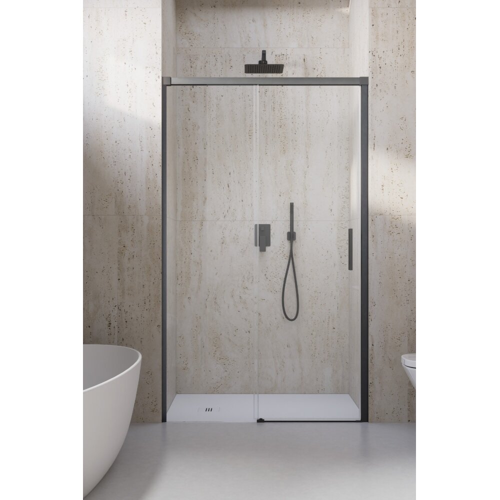 Radaway Idea 8 DWJ nišinės stumdomos durys, šlifuotas GunMetal 3