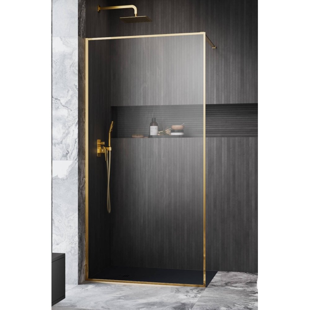 Radaway Modo F II stabili dušo sienelė (Walk-in), blizgus auksas 2