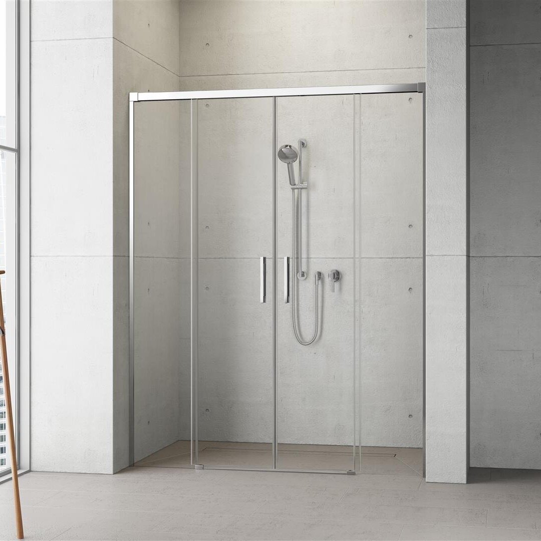 Radaway Idea 8 DWD nišinės dvivėrės stumdomos durys, chromas