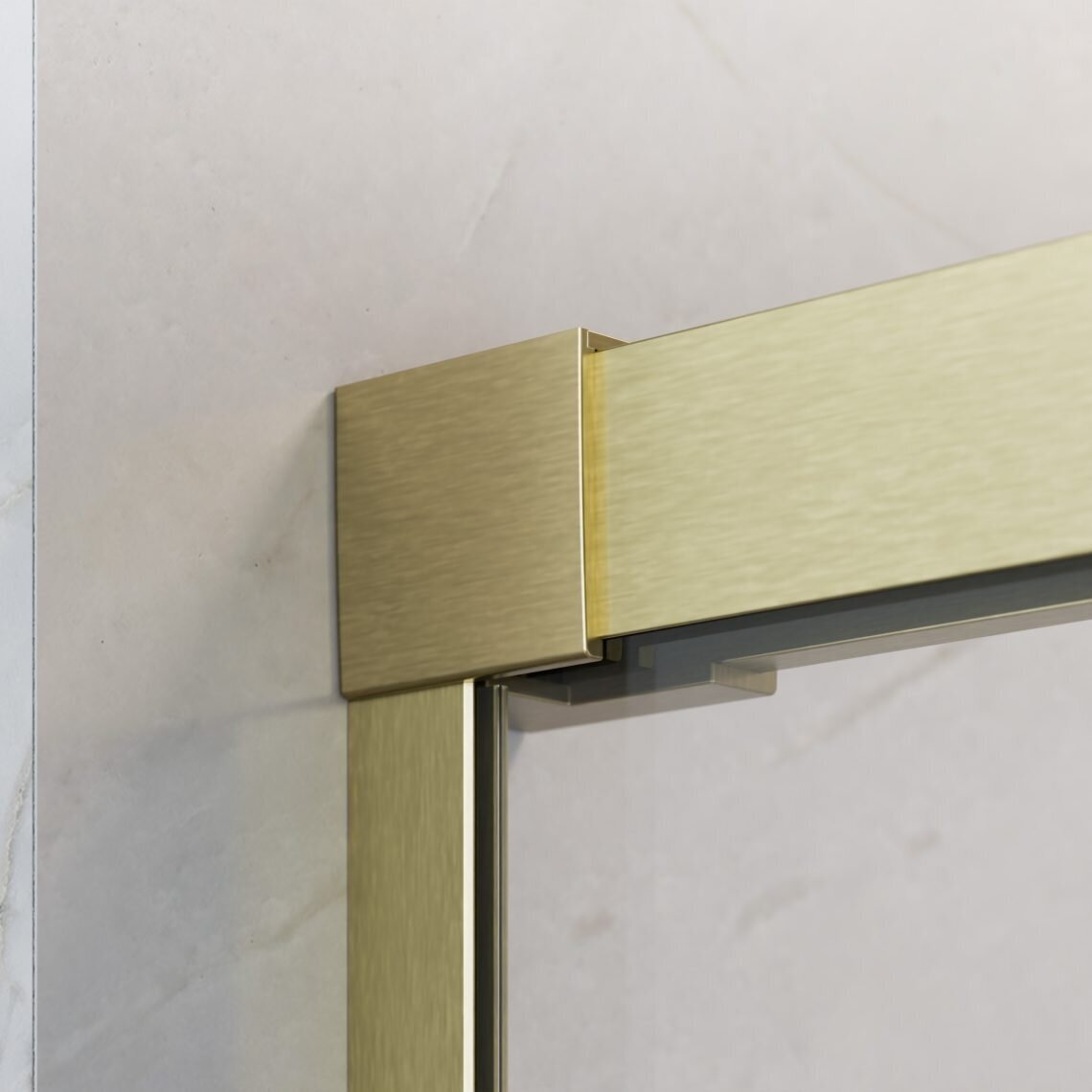 Radaway Idea 6 DWJ nišinės stumdomos dušo durys, šlifuotas auksas 9