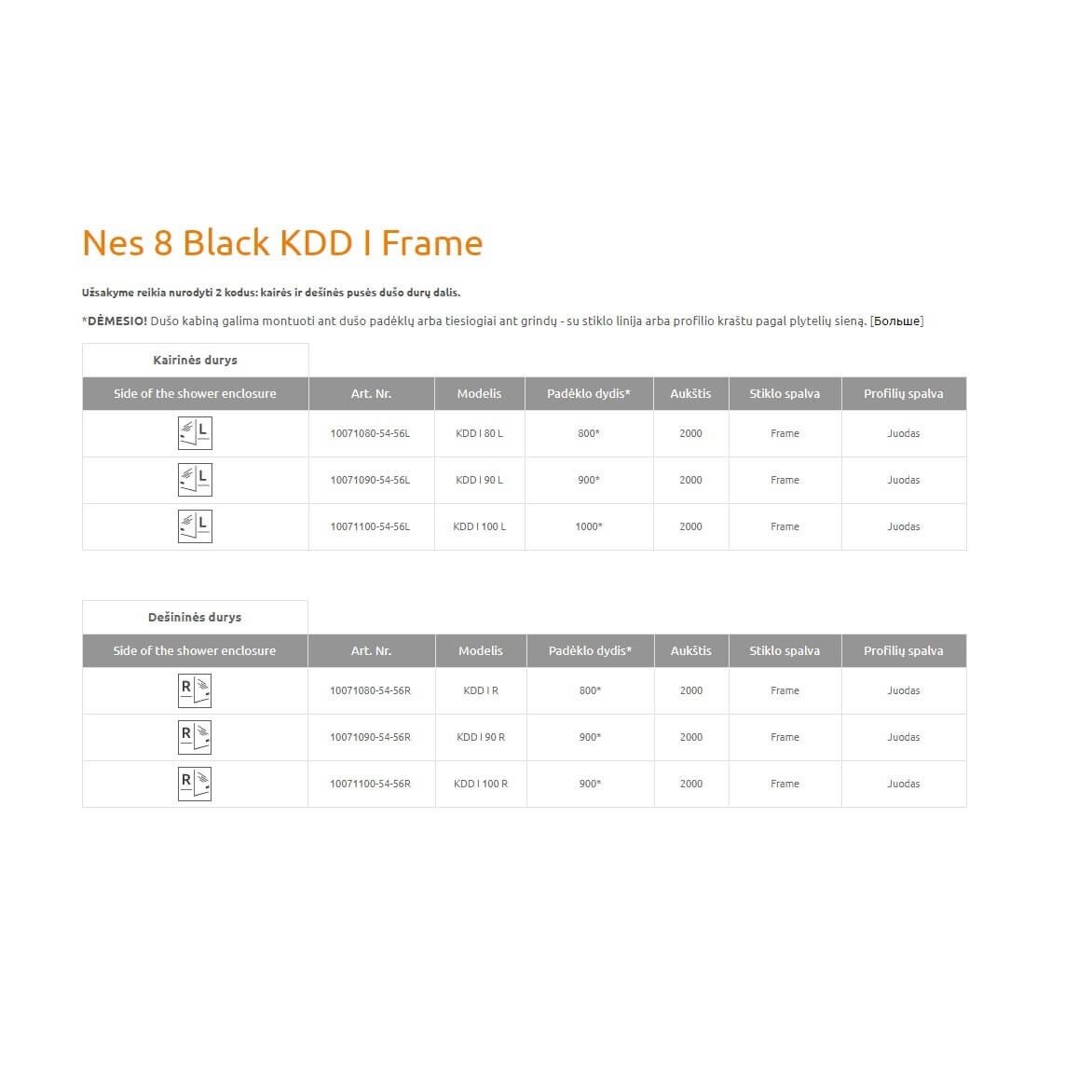 Radaway Nes 8 Black KDD I Frame kvadratinė dušo kabina 4 Radaway Nes 8 Black KDD I Frame kvadratinė dušo kabina 4