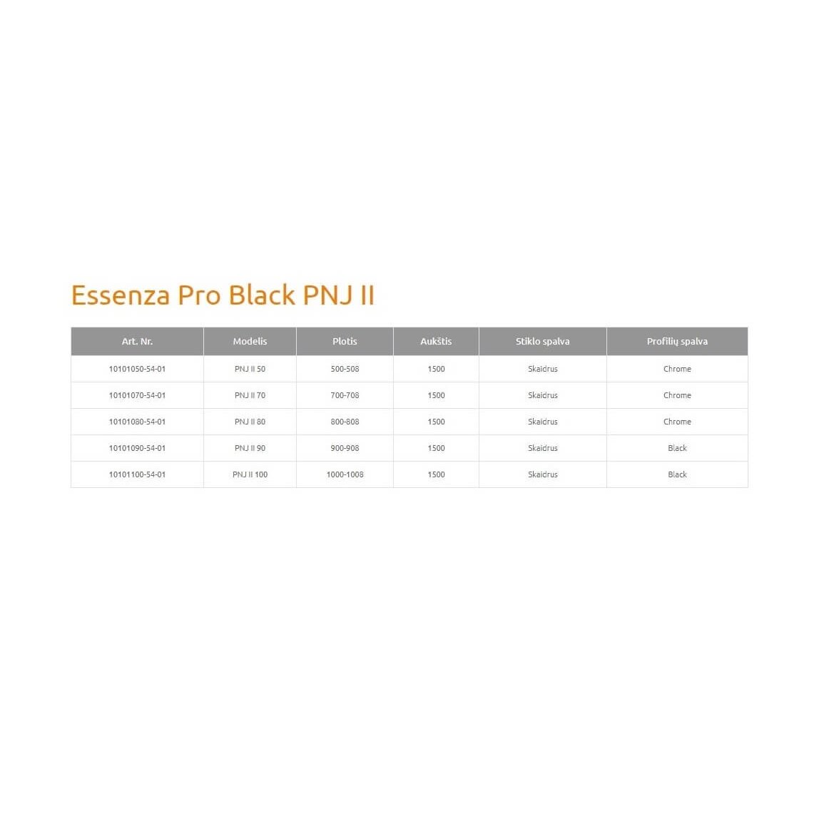 Radaway Essenza Pro PNJ II vonios sienelė, juoda matinė 2 Radaway Essenza Pro PNJ II vonios sienelė, juoda matinė 2