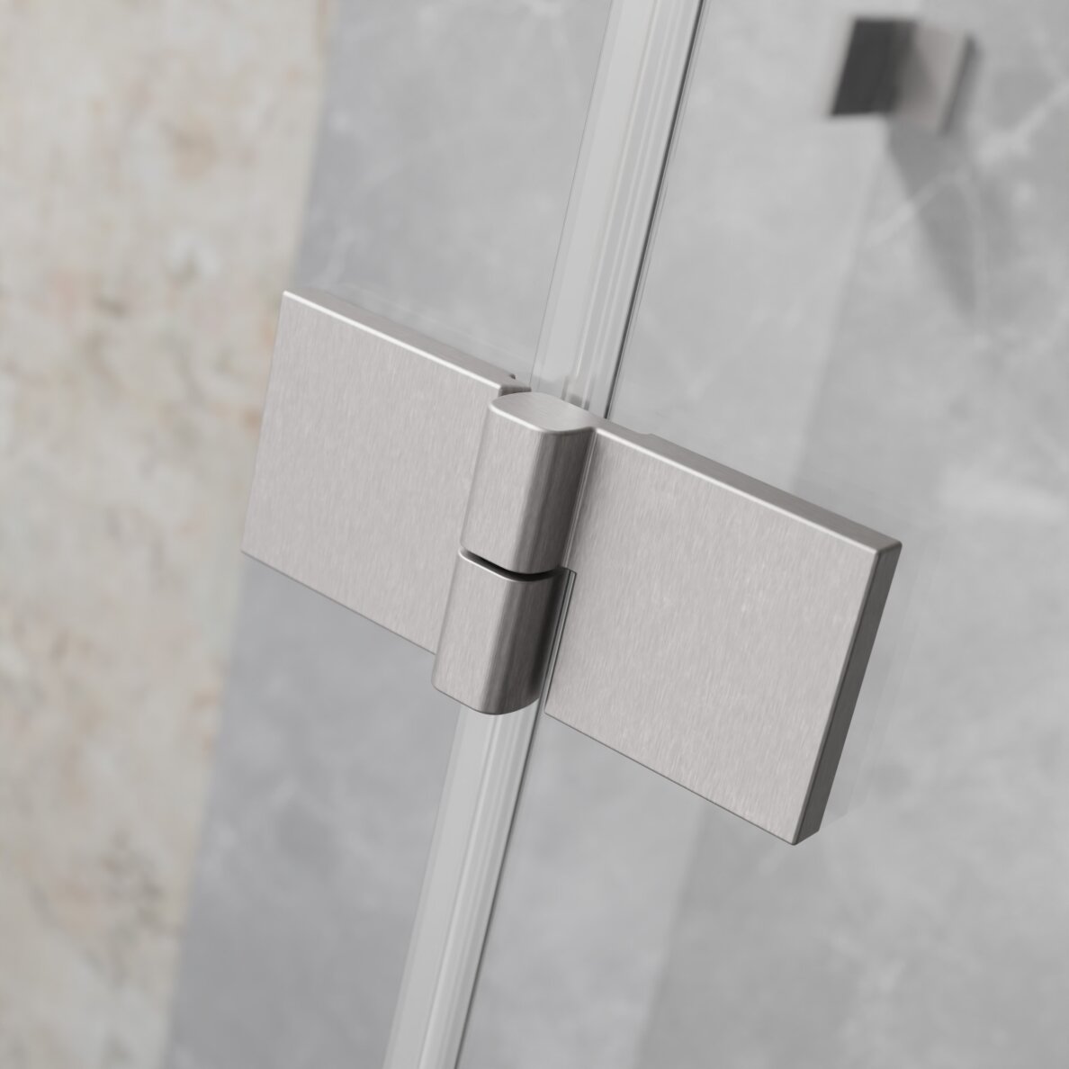 Radaway Essenza Pro KDD kampinė dušo kabina su dvejomis durimis, šlifuotas nikelis 5 Radaway Essenza Pro KDD kampinė dušo kabina su dvejomis durimis, šlifuotas nikelis 5