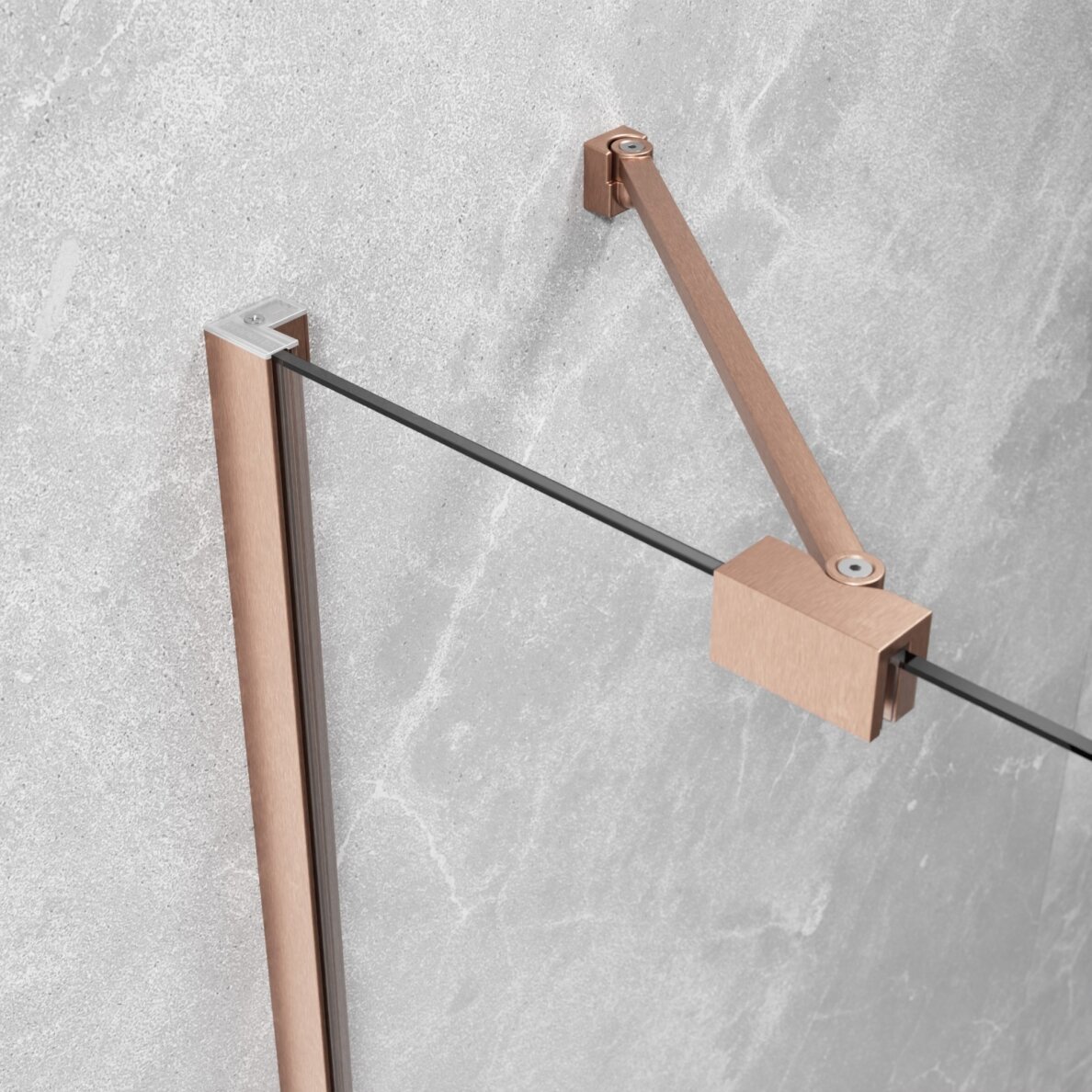 Radaway Essenza PTJ penkiakampė dušo kabina, šlifuotas varis 5