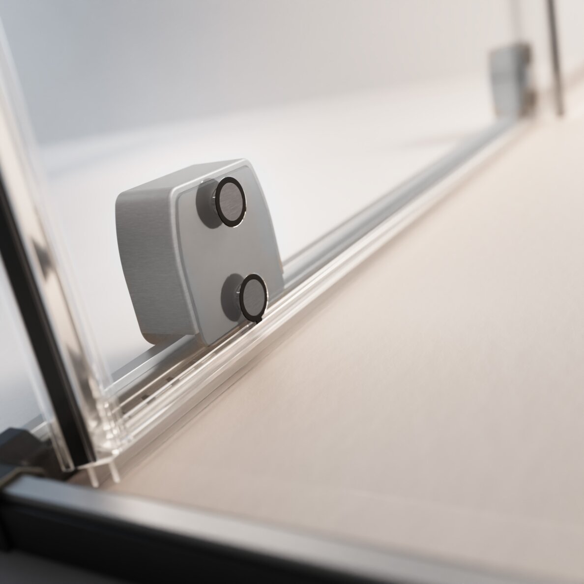 Radaway Furo DWD nišinės dvivėrės stumdomos durys, šlifuotas GunMetal 5