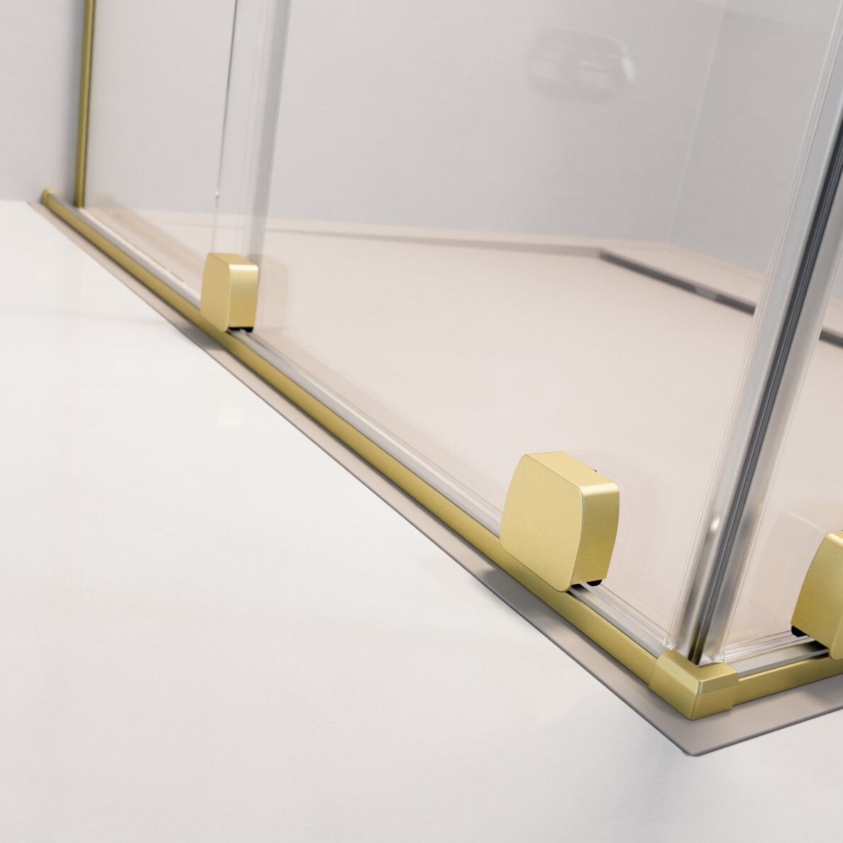 Radaway Furo DWD nišinės dvivėrės stumdomos durys, šviesus šlifuotas auksas 4 Radaway Furo DWD nišinės dvivėrės stumdomos durys, šviesus šlifuotas auksas 4