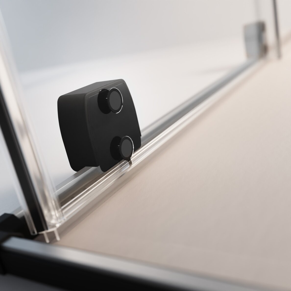 Radaway Furo SL Walk-in stabili dušo sienelė su stumdomomis durimis, juoda matinė 7 Radaway Furo SL Walk-in stabili dušo sienelė su stumdomomis durimis, juoda matinė 7