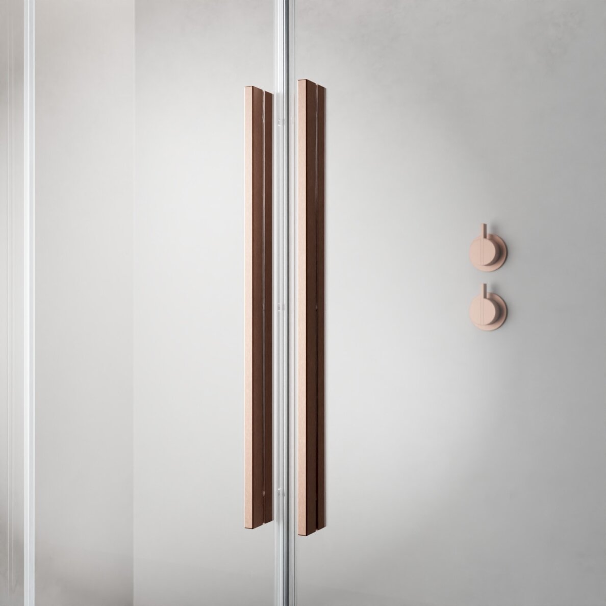 Radaway Furo SL Walk-in stabili dušo sienelė su stumdomomis durimis, šlifuotas varis 3