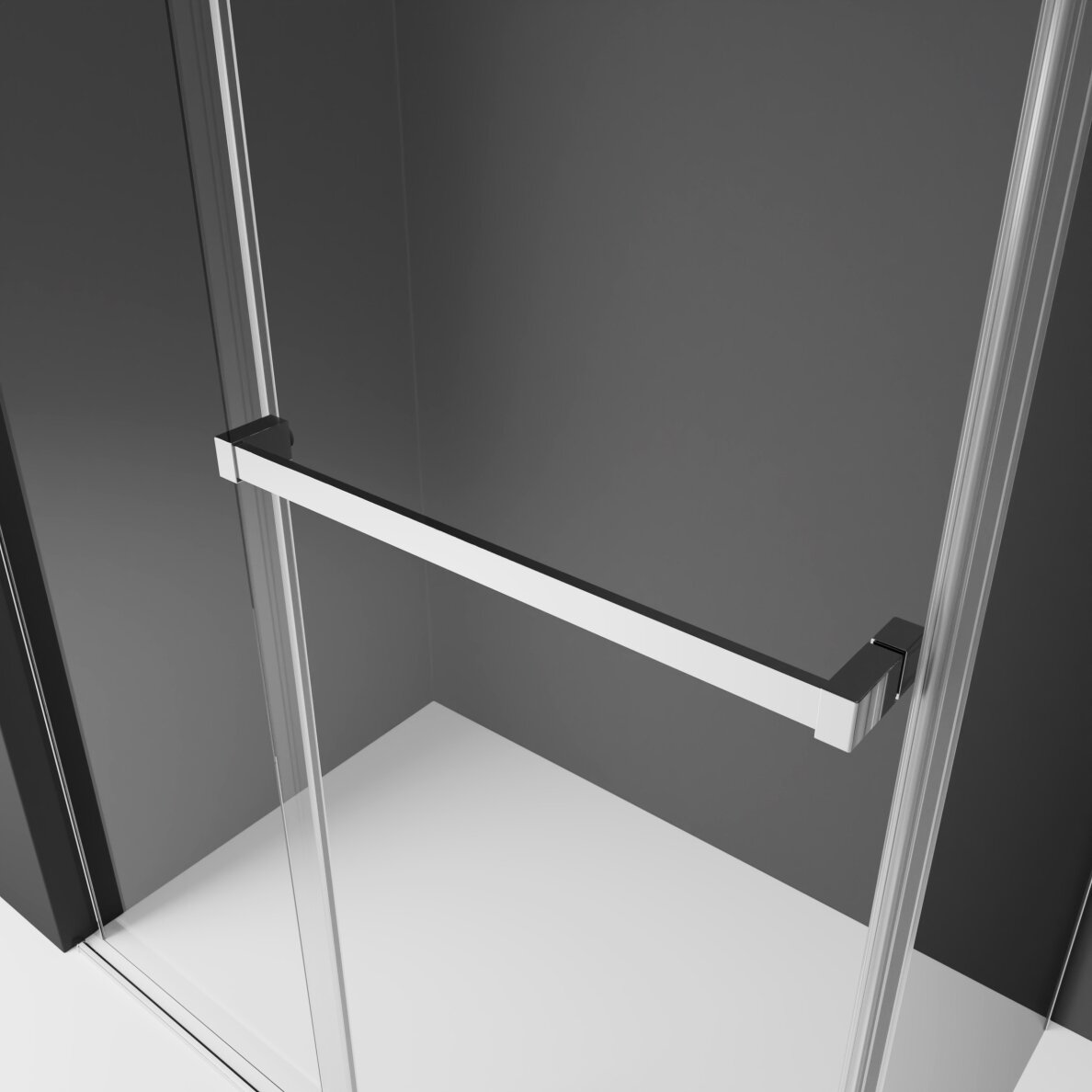 Radaway Furo Walk-in stabili dušo sienelė su stumdomomis durimis, chromas 13 Radaway Furo Walk-in stabili dušo sienelė su stumdomomis durimis, chromas 13