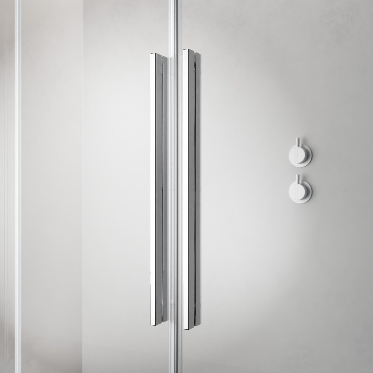 Radaway Furo Walk-in stabili dušo sienelė su stumdomomis durimis, chromas 3