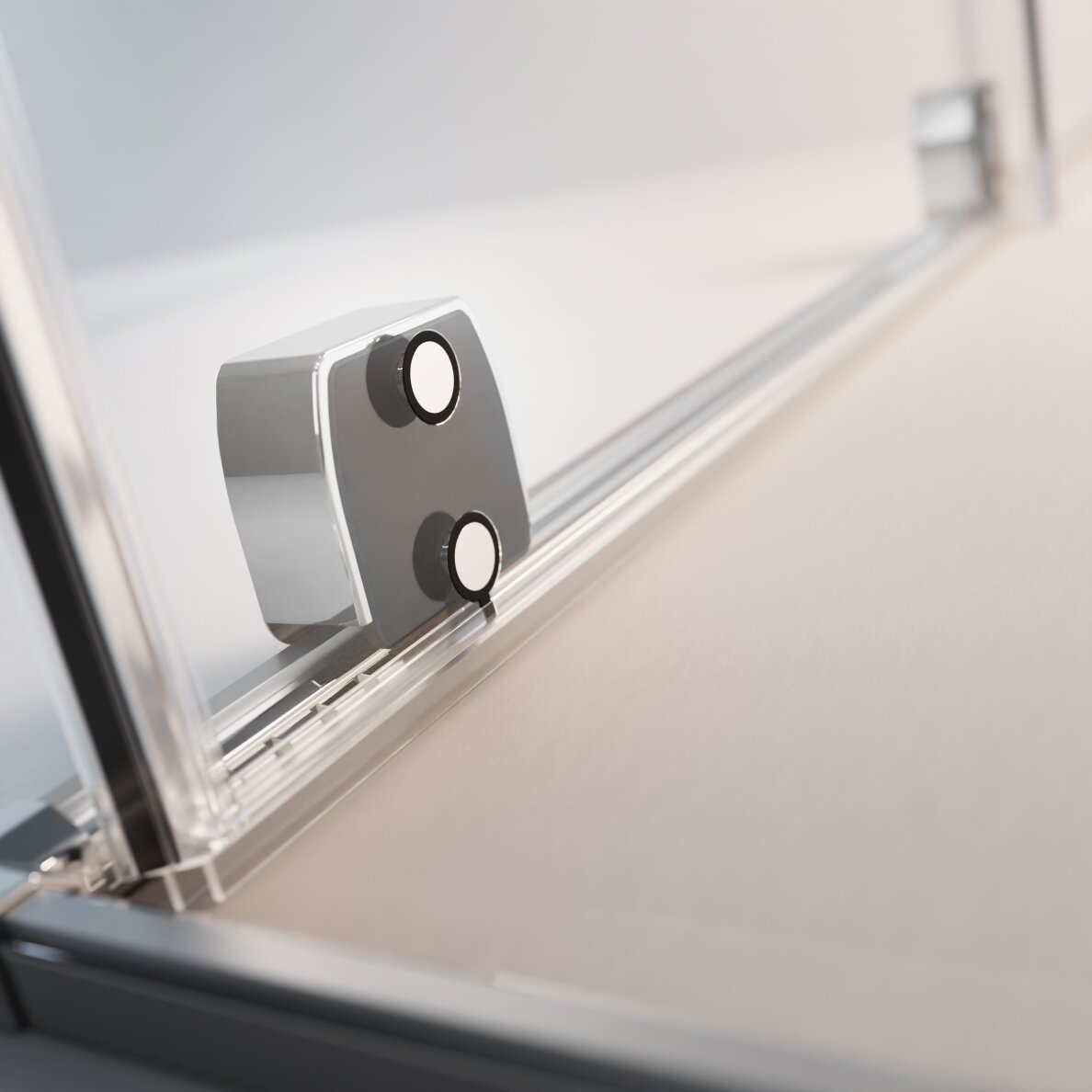 Radaway Furo Walk-in stabili dušo sienelė su stumdomomis durimis, chromas 6