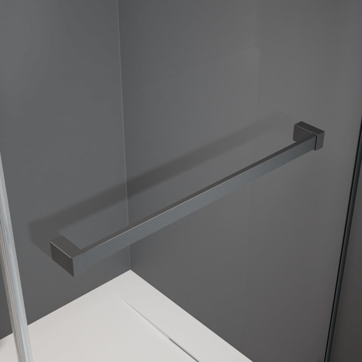 Radaway Furo Walk-in stabili dušo sienelė su stumdomomis durimis, šlifuotas GunMetal 10 Radaway Furo Walk-in stabili dušo sienelė su stumdomomis durimis, šlifuotas GunMetal 10
