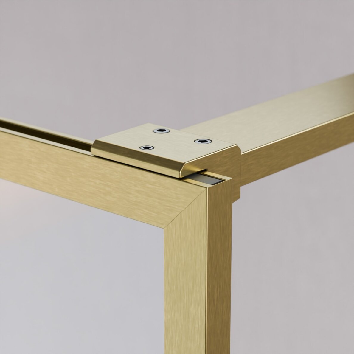 Radaway Modo F II stabili dušo sienelė (Walk-in), šlifuotas auksas 1