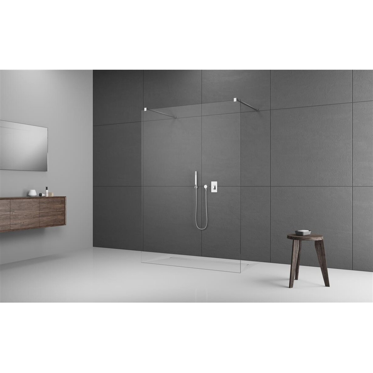 Radaway Modo New I stabili dušo sienelė (Walk-in), chromas 1 Radaway Modo New I stabili dušo sienelė (Walk-in), chromas 1