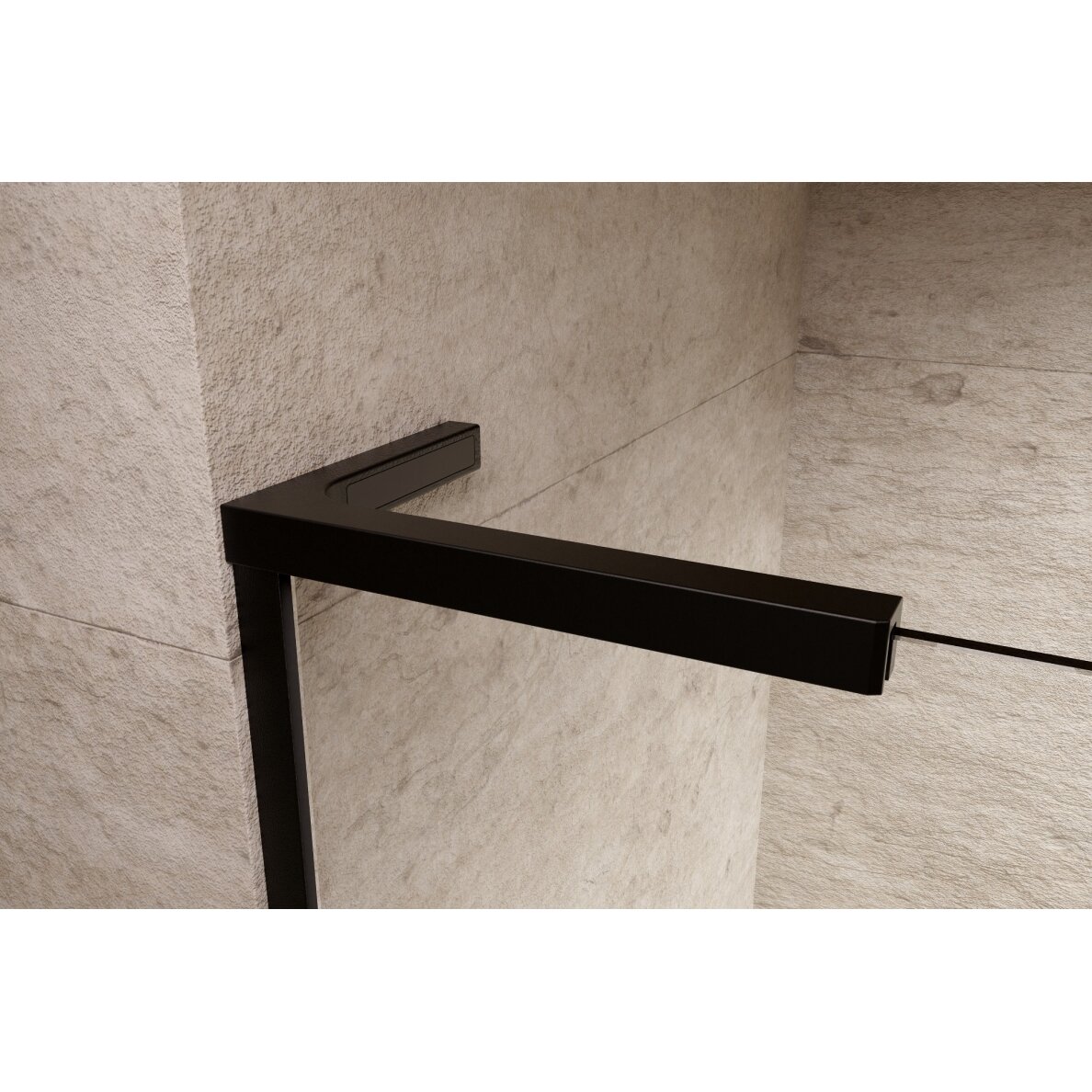 Radaway Modo SL II stabili dušo sienelė (Walk-in), juoda matinė 4 Radaway Modo SL II stabili dušo sienelė (Walk-in), juoda matinė 4