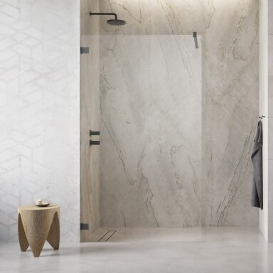Radaway Essenza Pro Walk-in stabili dušo sienelė, šlifuotas GunMetal
