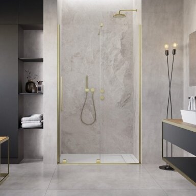 Radaway Furo Brushed Gold DWJ nišinės dušo durys Radaway Furo Brushed Gold DWJ nišinės dušo durys