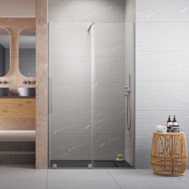 Radaway Furo Brushed Nickel DWJ nišinės dušo durys Radaway Furo Brushed Nickel DWJ nišinės dušo durys