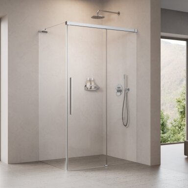 Radaway Idea 8 QL KDJ XL kampinė dušo kabina montavimui ant grindų, chromas