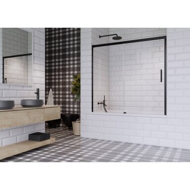 Radaway Idea Black PN DWJ vonios sienelė Radaway Idea Black PN DWJ vonios sienelė